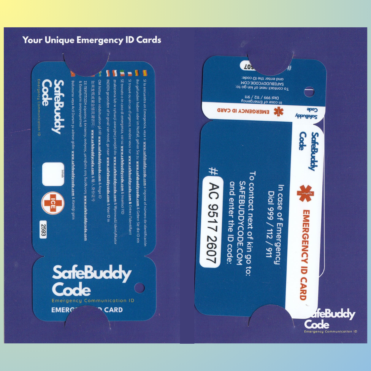 Disaster Code Buddy Emergency Communication ID